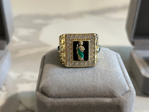 San Judas Adjustable Ring