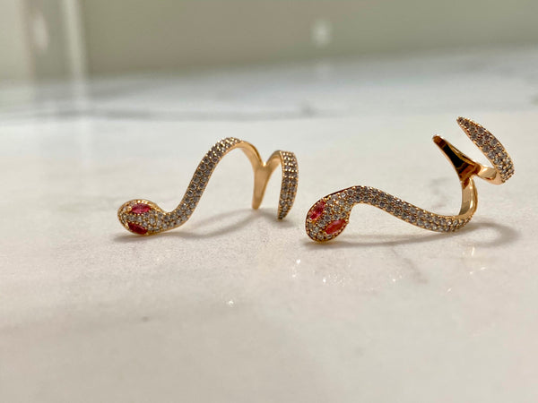 Snake earrings