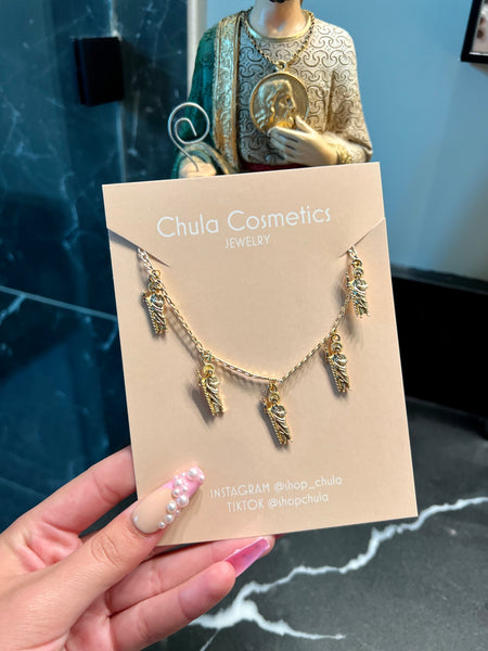 hanging san judas bracelet