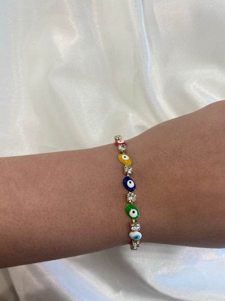 Multi color ojo bracelet