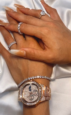 Rose gold watch