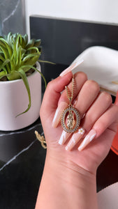 Dainty virgencita necklace