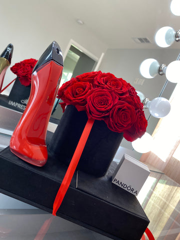 red dome ever lasting roses