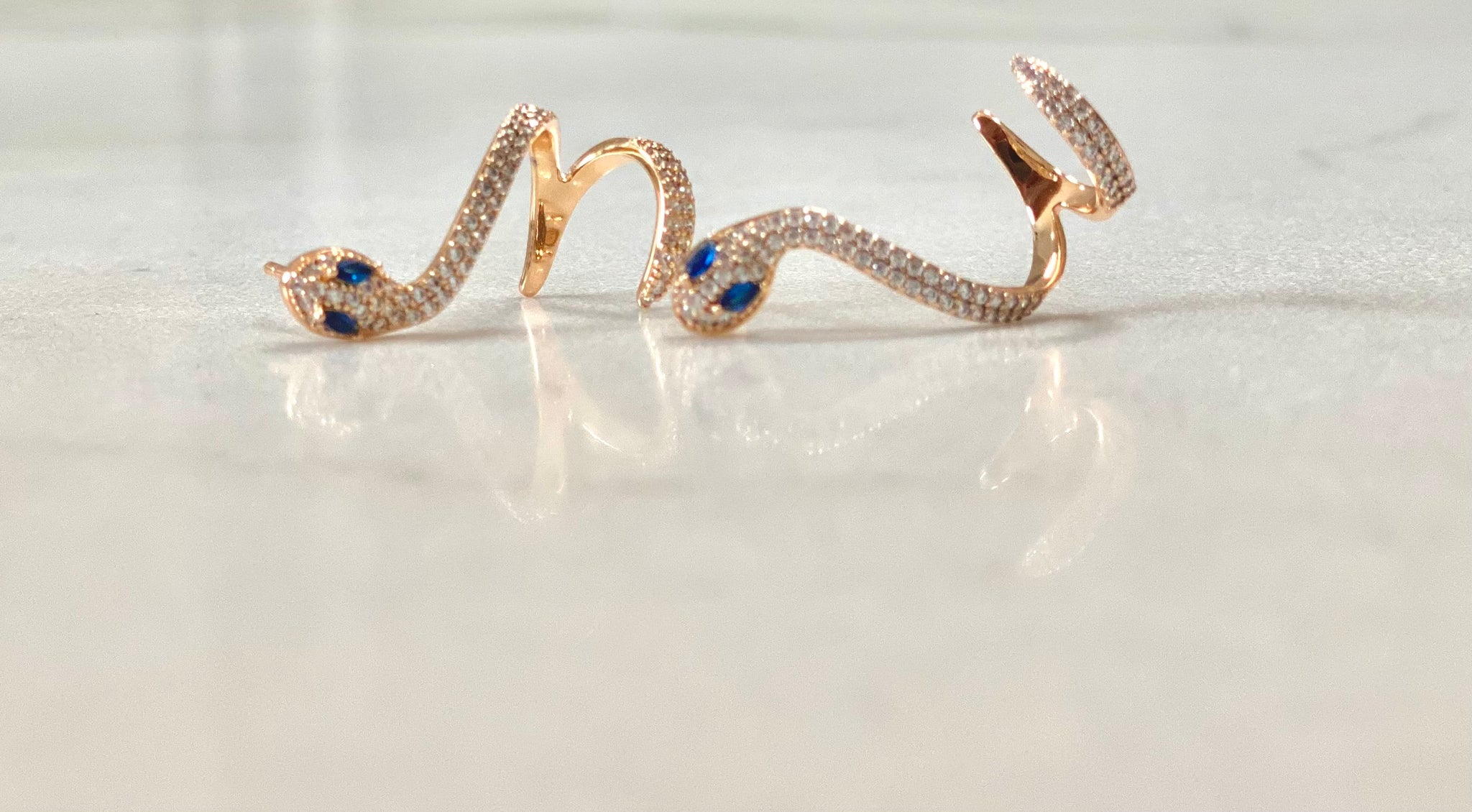 Snake earrings