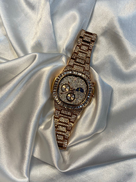 Rose gold watch