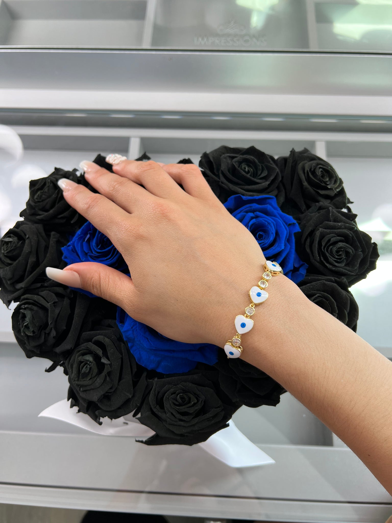 Heart ojo bracelet