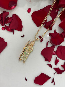 Green rhinestone San Judas guys
