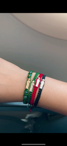 Threaded San Judas bracelet