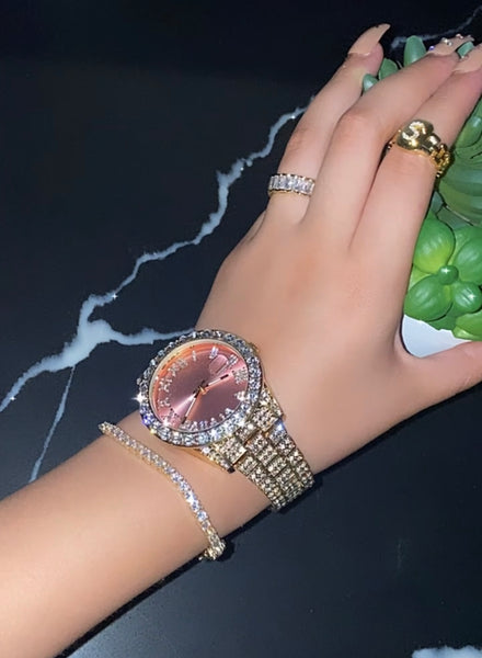 Pink watch