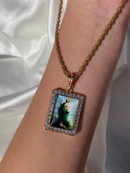 San Judas Square Necklace
