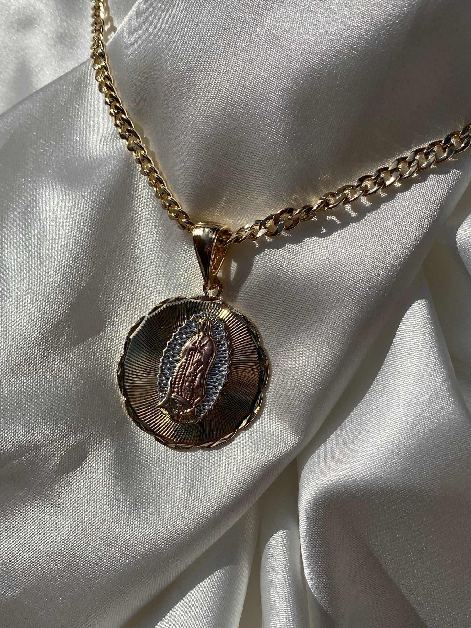 Large Virgen Necklace