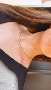 Paper clip choker necklace